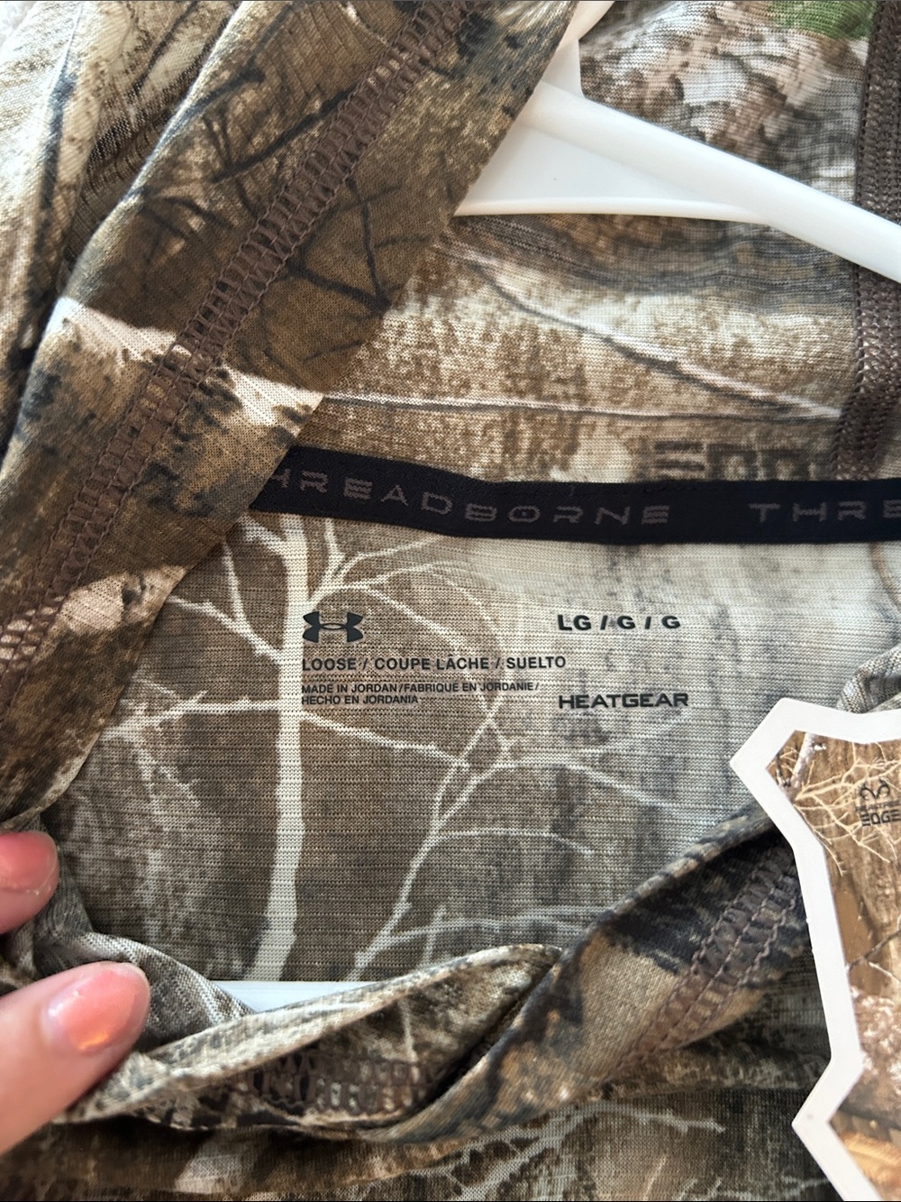 Realtree Under Armour Camouflage Light Weight Hunting Hoodie - Picture 6 of 6